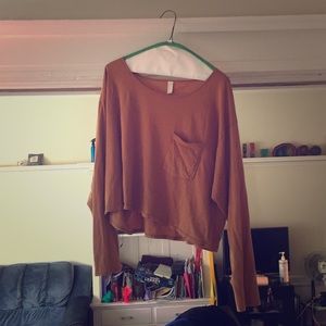 American Apparel long sleeve crop top